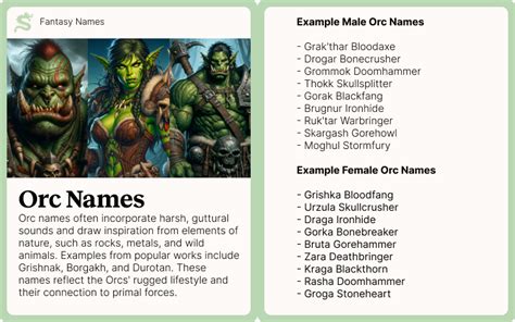 female orc name|girl orc name generator.